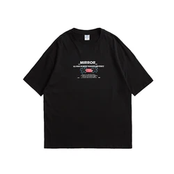 Wholesale Summer Harajuku Funny Men Tshirt Loose Fit Streetwear Printed Oversized T-shirt