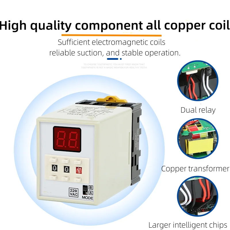 product digital timer with 8 pin base ah3d 240 vac made in china-4