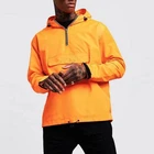Pullover Jacket Best Sale Fashion Cool Windproof Zip Up Streetwear Gym Wear Pullover Custom Men Jacket