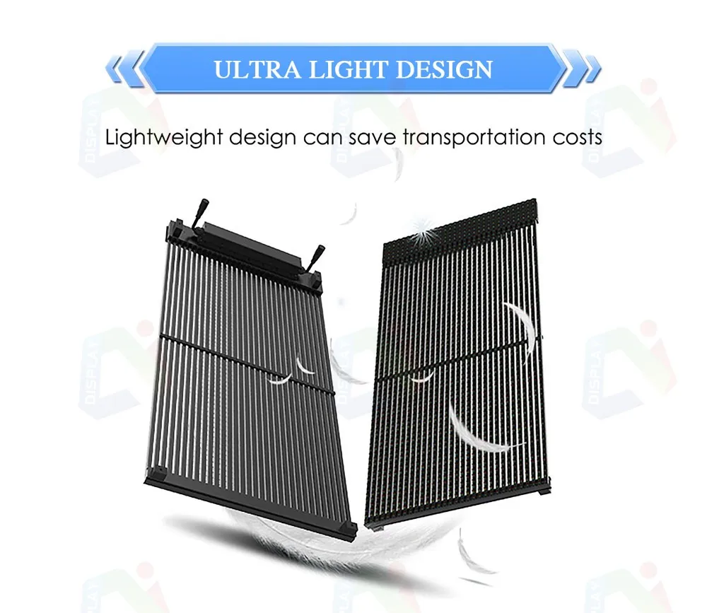 product new year flexible led film display indoor stage led video wall transparent led screen shopping malls transparent led display-6