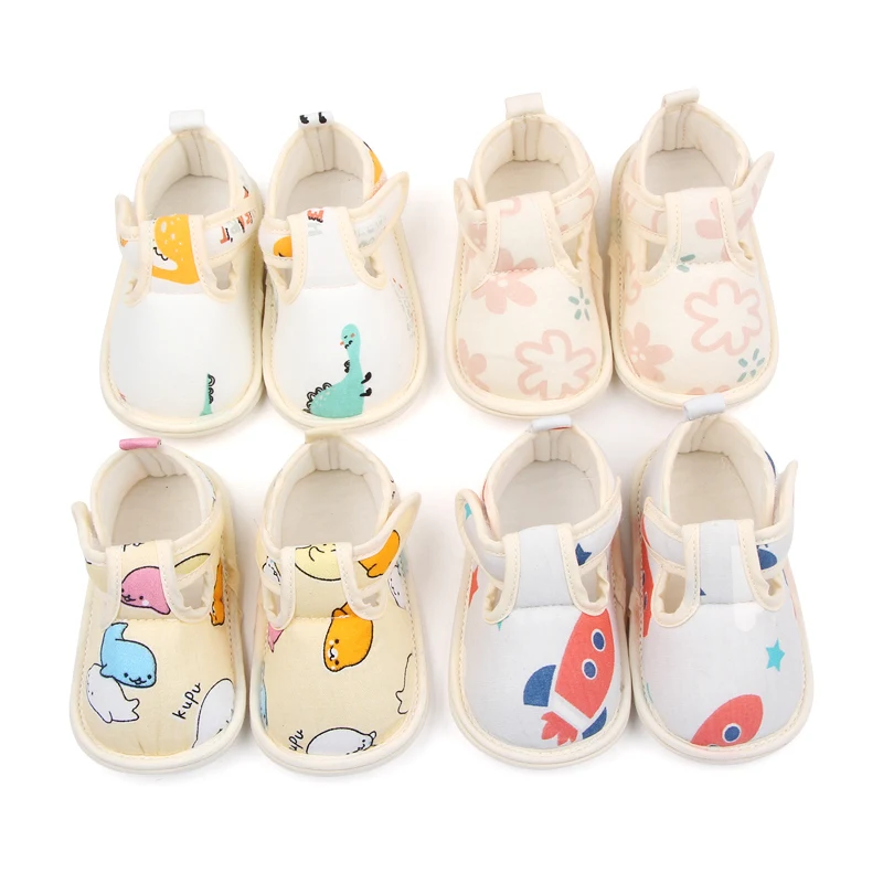 Spring and Autumn Stitching Cartoon Animation Soft Bottom Baby Toddler Shoes for Boys and Girls supplier