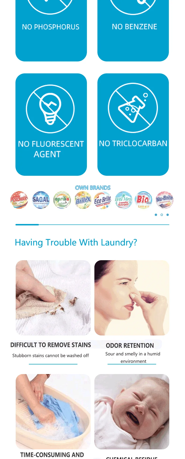 OEM High Quality Eco-Friendly Concentrated Liquid Laundry Detergent in Bulk Disposable for Efficient Clothes Washing factory