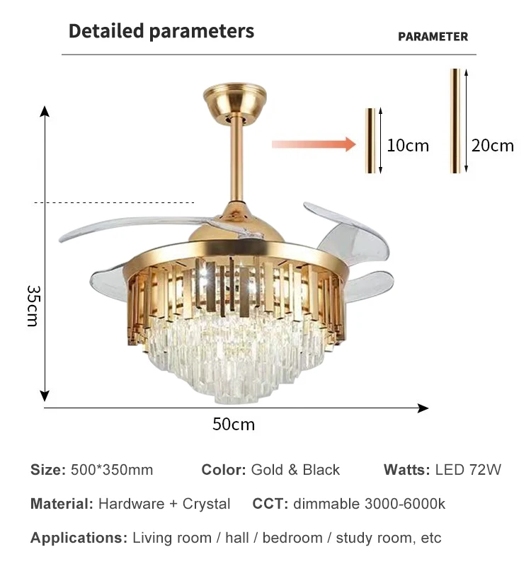 Ceiling Fan, 72w, 110V or 220V - detail 16