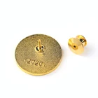Round Gold Trending 2021 Round Gold Enamel Pin Student