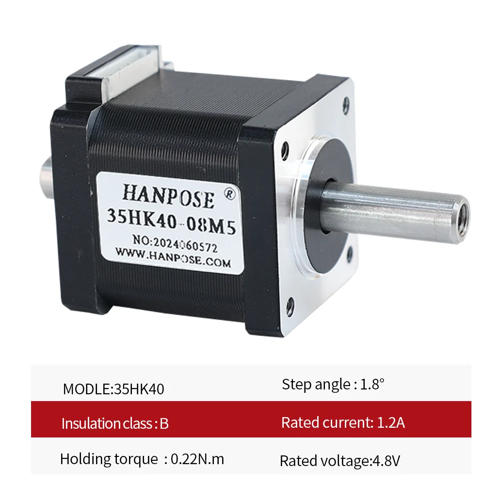 product hanpose 3d printer stepper motor step angle 18 degree 48v 18 35hk35 35hk40 35hk50 double shaft stepper motor-5