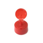 Cap Orange 24mm Colorful Plastic Flip Top Cap For Water And Orange Juice