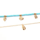Turquoise Bohemian Turquoise Conch Shell Necklace Women