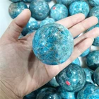 Blue Apatite Blue Unique Blue Apatite Sphere Phosphorite Ball Crystal Balls For Hot Sale