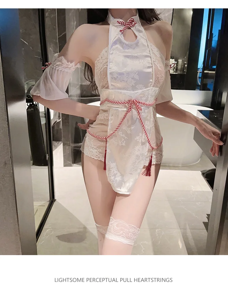 Chinese Qipao Lingerie Role Play Cheongsam Babydoll Dress Exotic Sexy