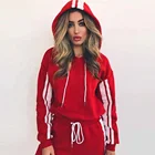 Wear Hoodies 2021 Custom Women Comfort Street Wear Pullover Relaxed Fit Side Stripe Hybrid Hoodies