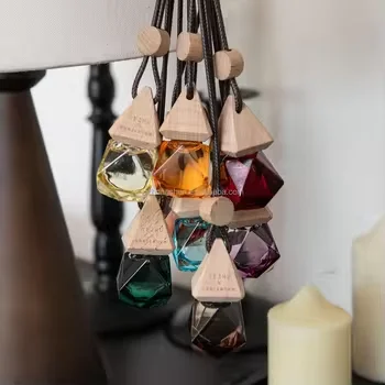 product hanging car air freshener car perfume diffuser essential oil aromatherapy fragrance pendant glass bottle perfume-11