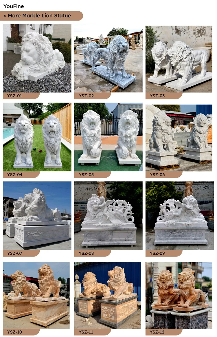 marble lion statue