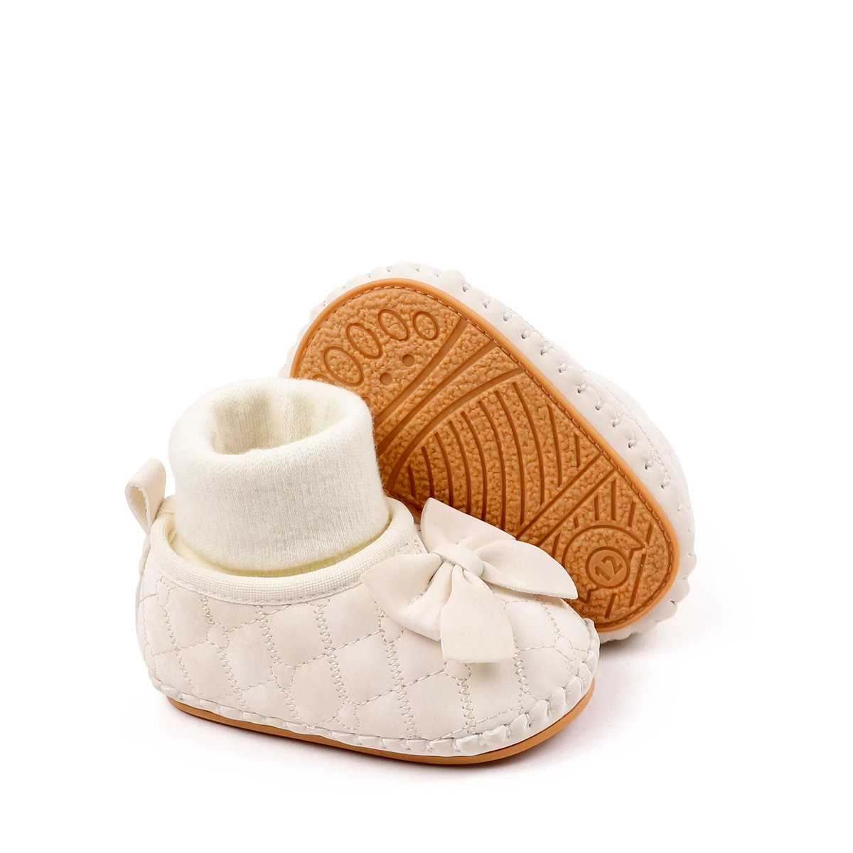 New Arrival Beautiful Bowknot Designs Baby Socks Shoes for Girls details