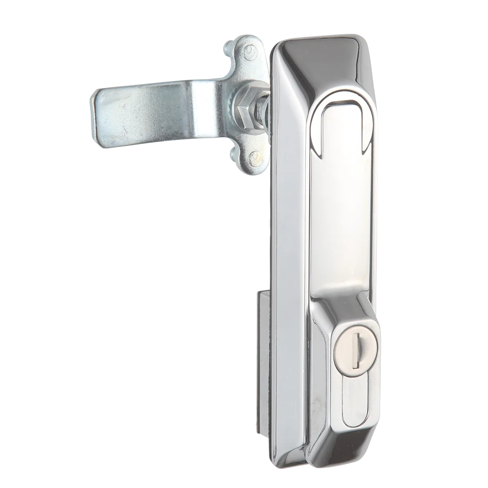 Durable Electrical Panel Cabinet Lock with Key and Push Button Swing Handle Key Unlock Way for Sale Rod Control Lock details