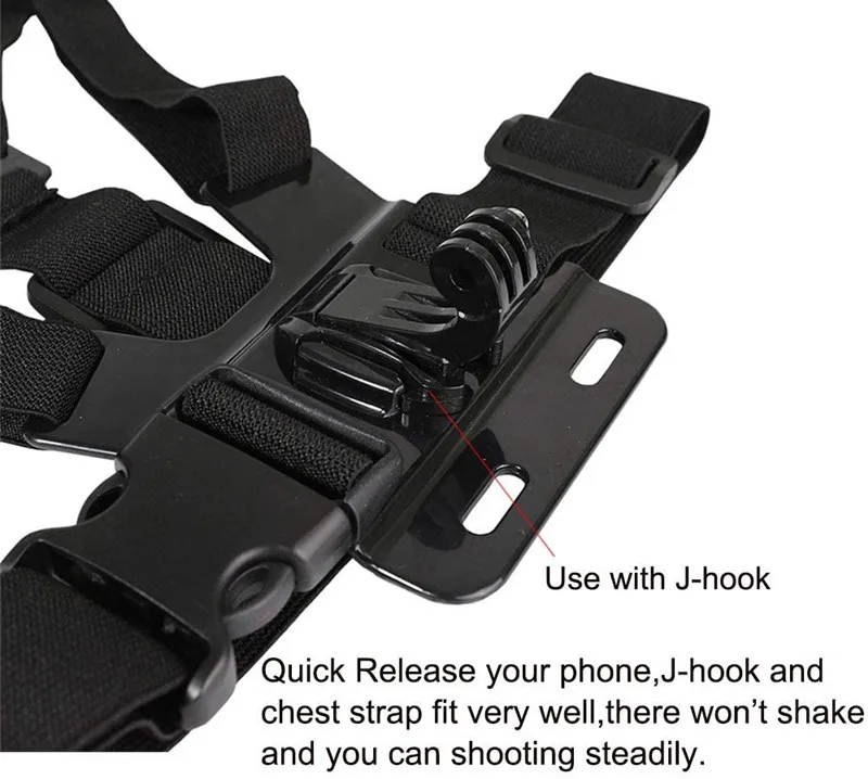 Chest With Fixed Mobile Phone Chest Mount Harness Strap Holder Cell