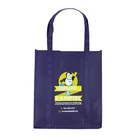 Recycled Eco Bag Bag Recyclable Recycled Eco Friendly Dark Blue Non Woven Reusable Shopping Bag Custom Logo Bag