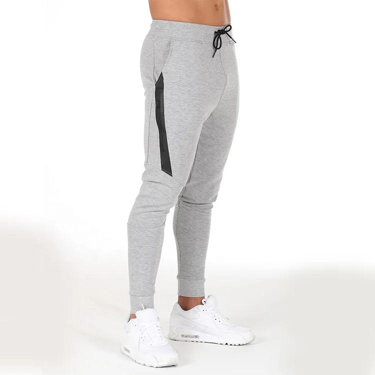 Custom Wholesale Workout Fitness Sweatpants Tapered Slim Fit Gym Cotton Jogger Track pants Man