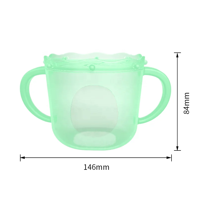 Custom Silicone Baby Cups with Handles  Kids baby snack cup ODM OEM silicone snack cup baby