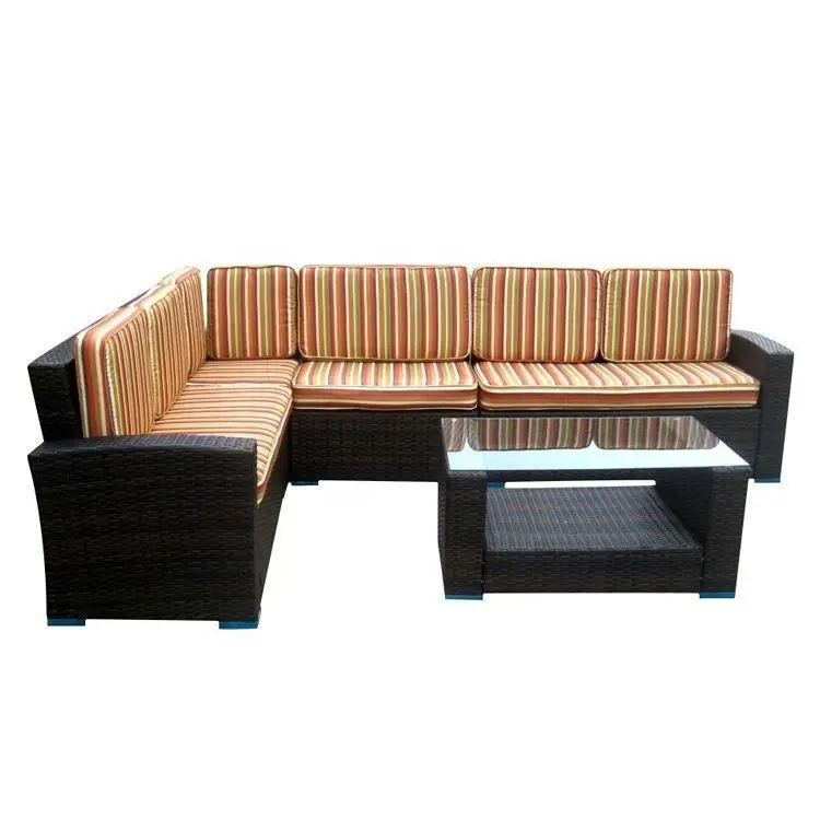 product luxury imported rattan corner sofa for outdoor gardens-3