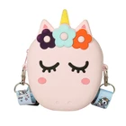 Kids Bag New Developed Cute Cartoon Kids Silicone Bag Little Girls Crossbody Handbags