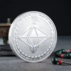 Hot Sell Commemorative Antique Ethereum Coin Monedas Collection Ether Cryptocurrency Gold Eth Metal Crypto Coin