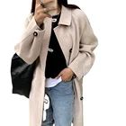 Fashion Overcoat Korea Winter Brief Fashion Loose Double-faced Women Woolen Overcoat 1