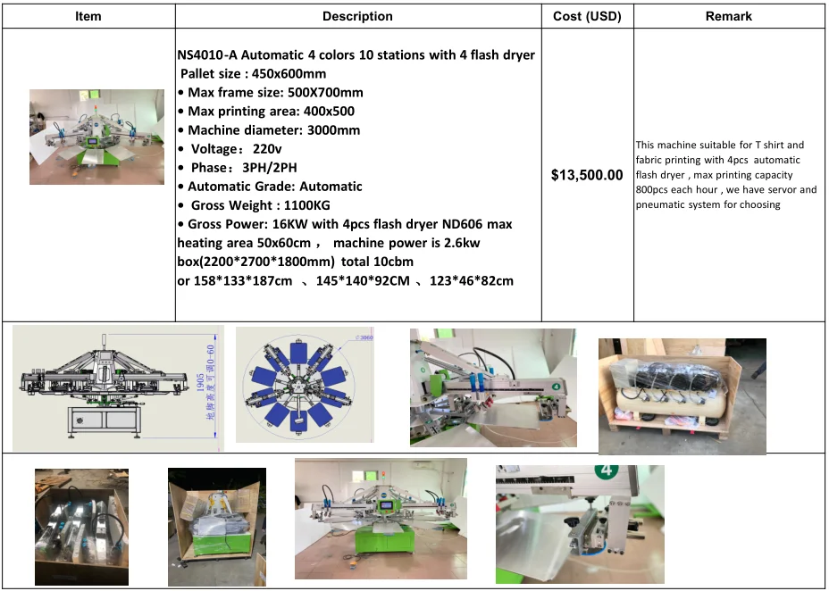 Automatic Color Stations T Shirt Silk Screen Printing Machine With