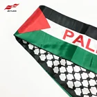 Scarf Wholesale Palestine Scarf Palestine Flag Scarf Events Decoration Satin Polyester Palestine Scarf