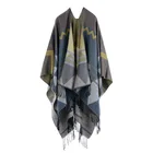 Fashion Women Shawl Women Fashion Style Popular Color Block Women Scarf Shawl For Women