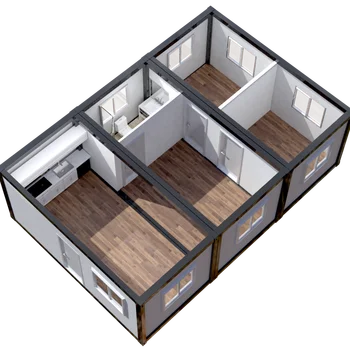 Prefabricated house floor plan Modular apartment container house