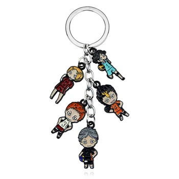 Cartoon Volleyball Boy Key Chain Ring Anime Haikyuu!! Keyring Cute Keychain Sleutelhanger New Keychain Accessories Pendant Gift