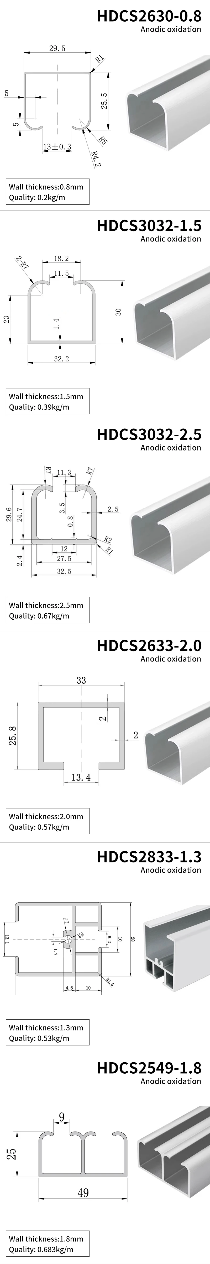 30 * 32 Hanging Rail U-shaped groove Assembly Line Extruded Aluminum Profile Hanging Strip Placed Pulley Slide Rail details