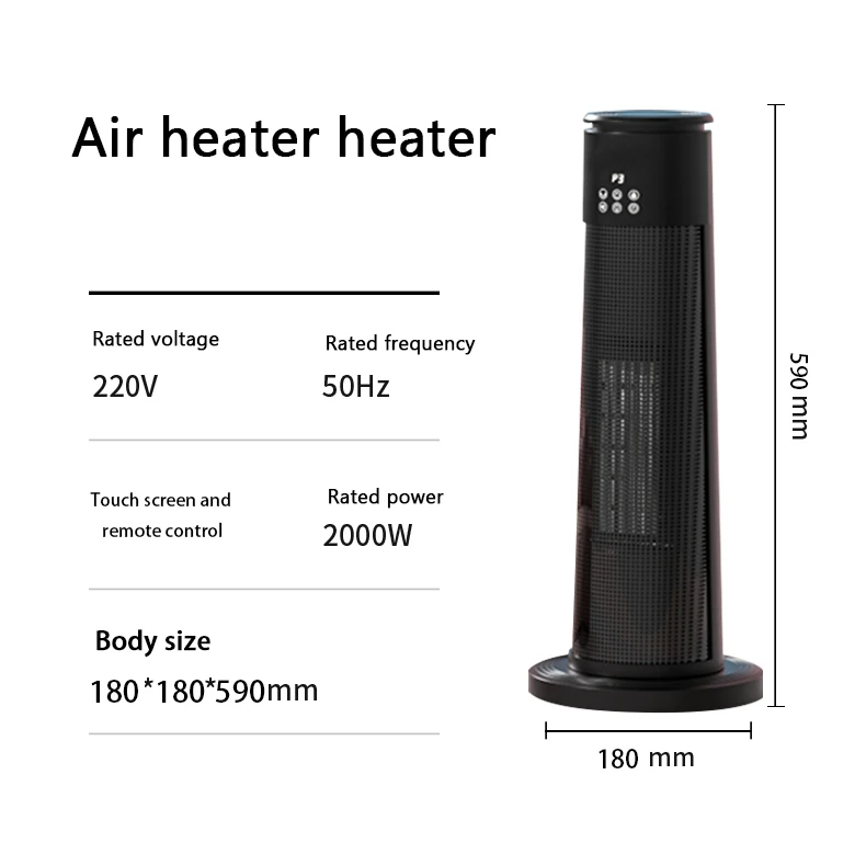 Electric Heater, 2000W, PTC, Portable - detail 14