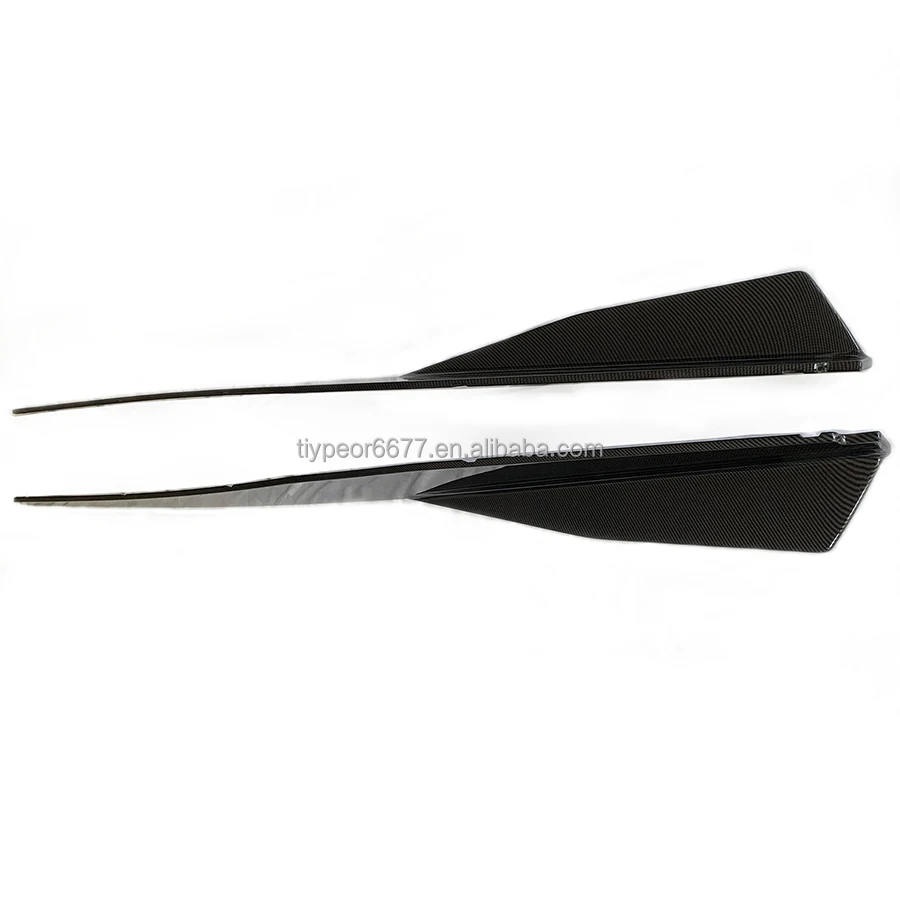 product tiypeor performance side skirts extension panel lip for chevrolet corvette c8 2020 modified extensions rocker trim-8
