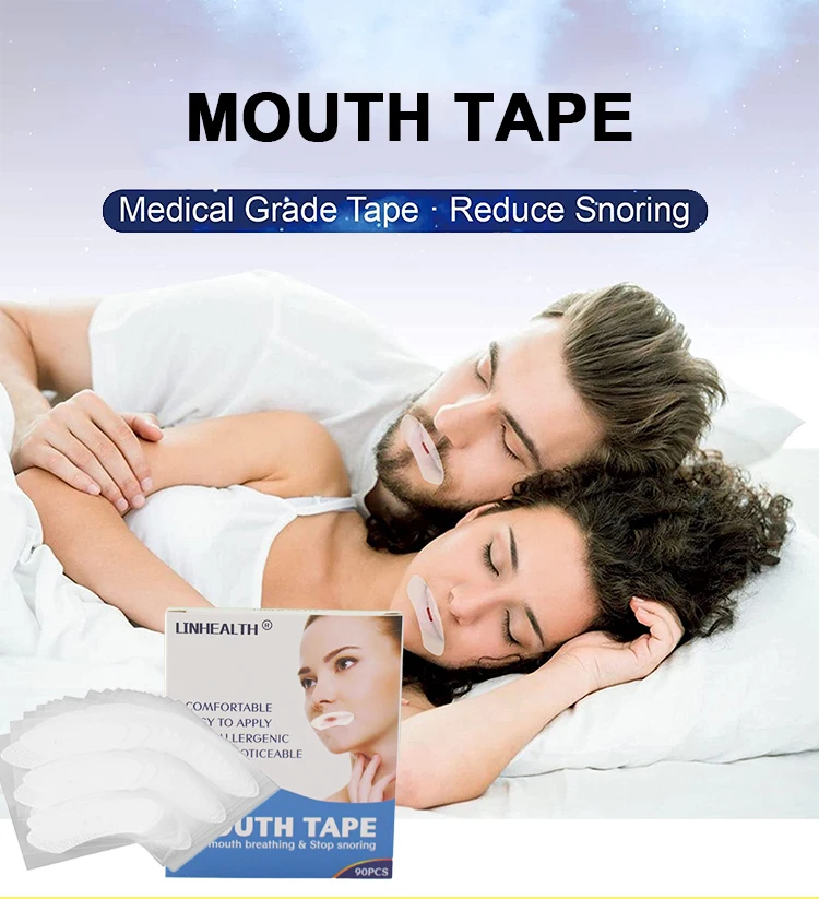 Amazon Best Seller 2023 Sleep Strips Anti Snoring Devices Advanced Gentle Mouth Tape Apply to Sleeping Stop Snoring Mouth Tape factory