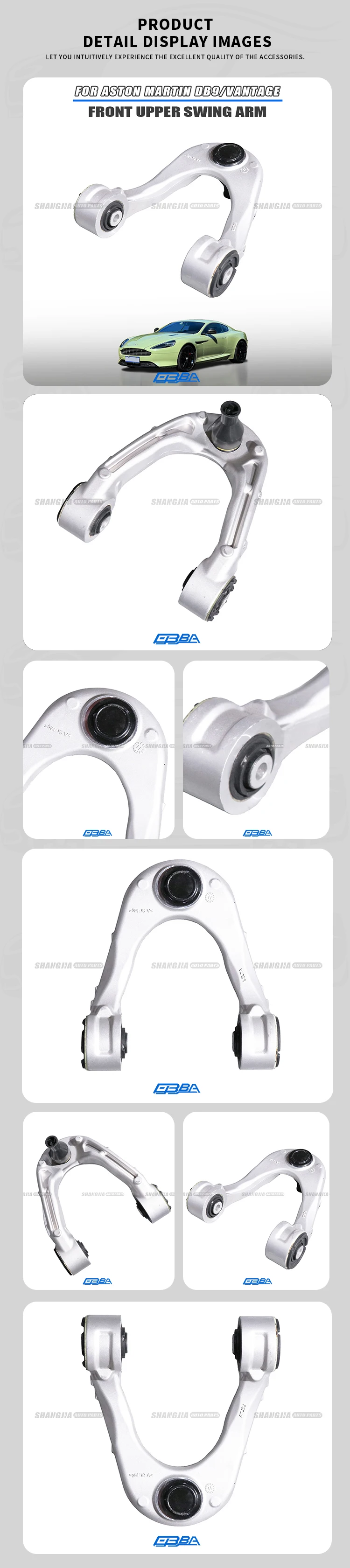 Aluminum Upper Swing Arms For Aston Martin 07-17 DB9 Vantage Rapide AD43-3084-AA Corrosion Resistance Swing Arm Aluminum For Car factory