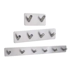 Adhesive Magic Adhesive Kitchen Towel Hooks Stainless Steel Wall Bathroom Hook Hangers For Cloths