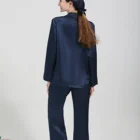 Ladies Pajamas 2021 Summer 22mm Ladies Customizable Solid Color 100% Pure Pajamas For Women