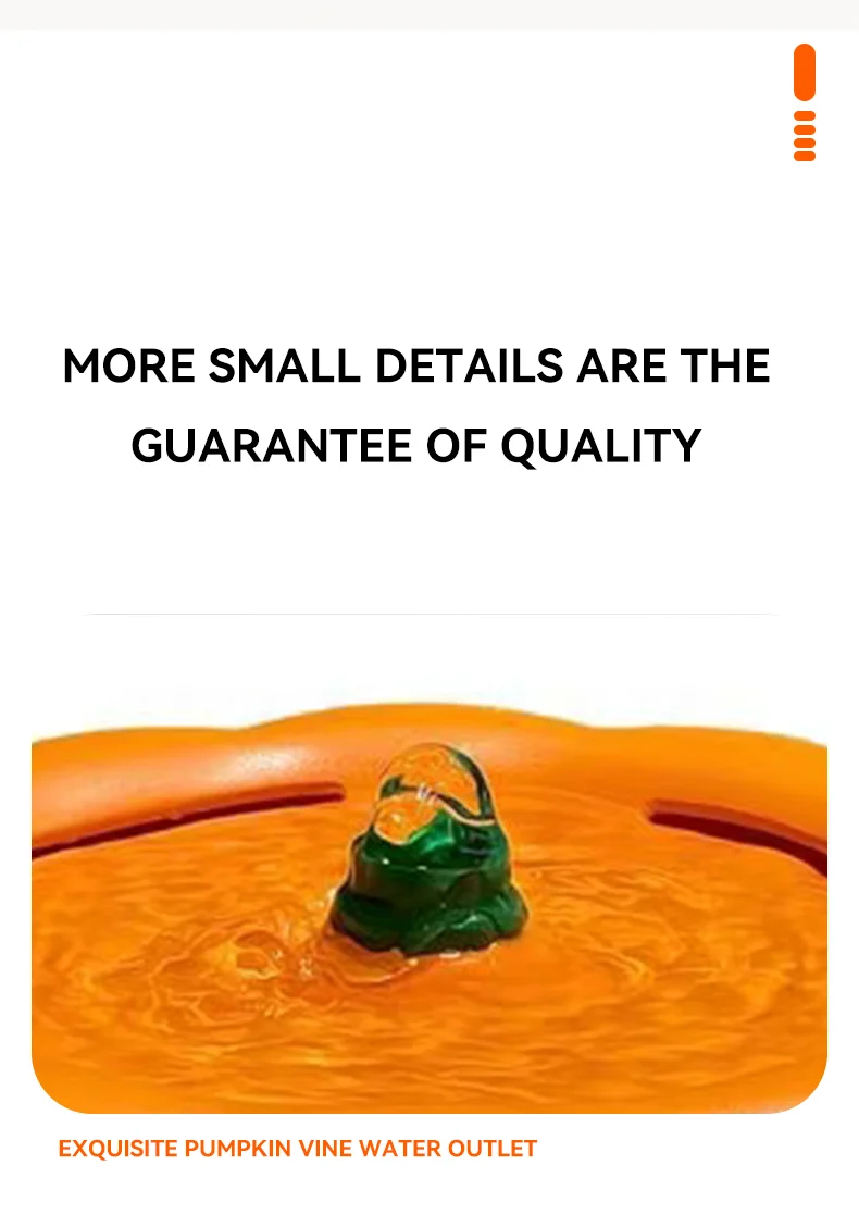 Customizable New Pumpkin Shaped Smart Pet Water Dispenser 1.5L Silent Dog Cat Water Feeder Pet Supplies supplier