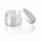 Jars Plastic Jars With Lid Clear Cosmetic Body Scrub Container Empty Pet Plastic Jars With Aluminum Lids