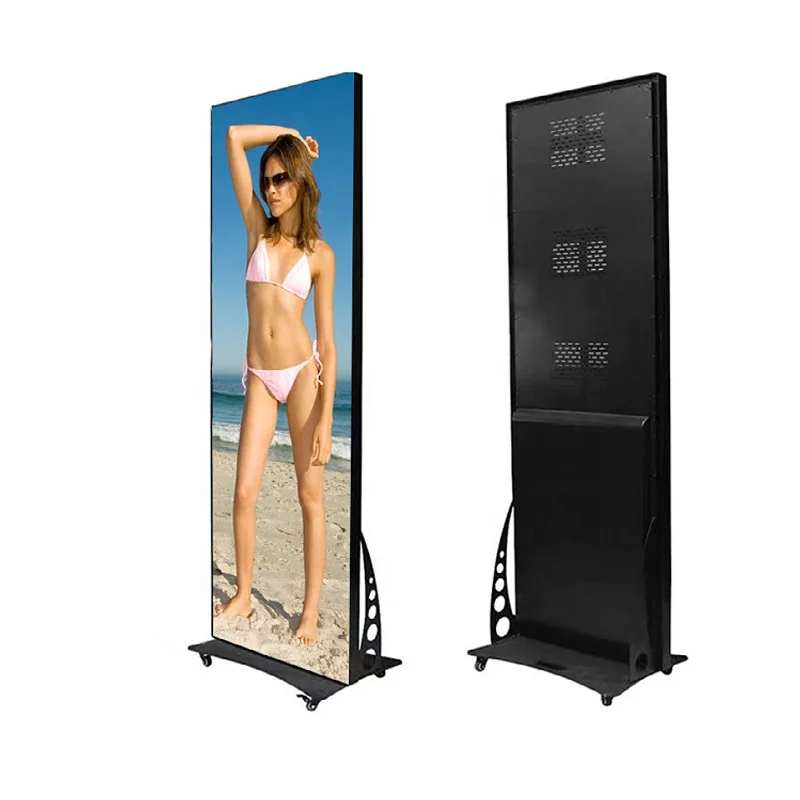 Indoor Advertising Poster Led Screen Floor Standing Full Color P