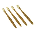 4 Family 4 Pack Bamboo Charcoal Toothbrush Oem Family Pack
