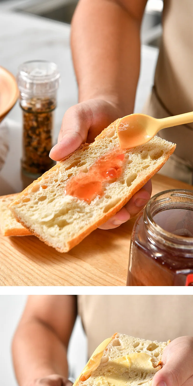 Kitchen Silicone Jam Spatula Seasoning Spoon and Baking Scraper for Cake Cream Bread-Jam-Perfect Baking & Pastry Tools factory