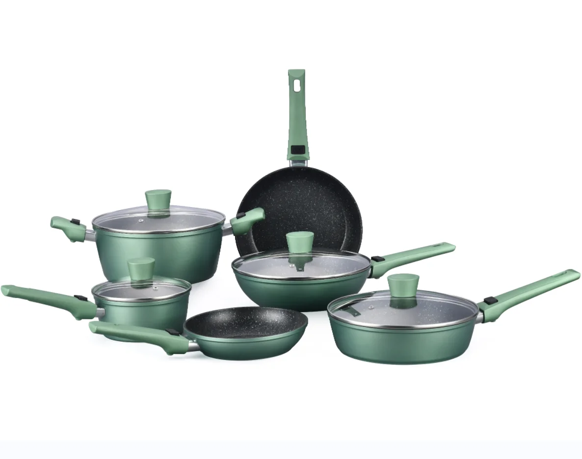 8-piece Pots Set Aluminium Kitchen Set Pots Non Stick Frying Pan cookware sets