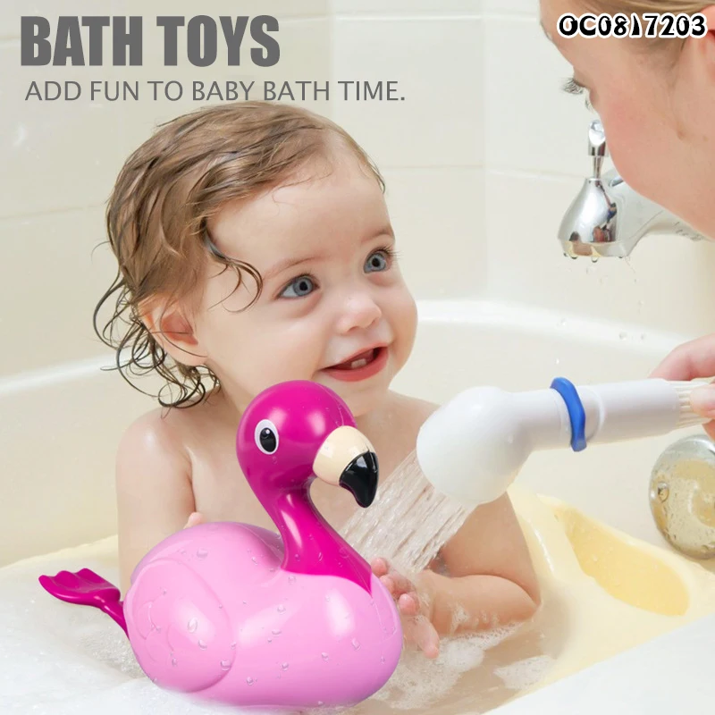 Summer water game electric baby kids small floating bath animals toys set