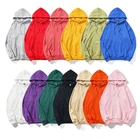 Hoodies Plain QYOURE MH03 Custom Logo Wholesale Hoodies Unisex Polyester Cotton Plain Blank Mens Oversized Hoodie