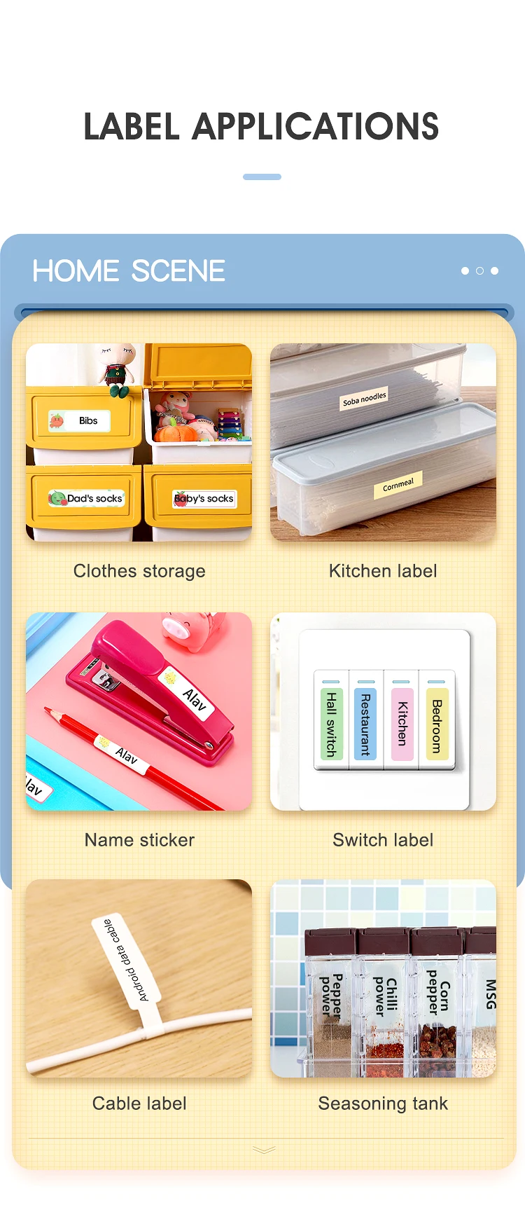 NIIMBOT portable label printer bluetooth mobile sticker maker with type-c mini printer support android IOS