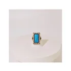 Rings Ring For Women High Quality European And American Retro Turquoise Rings Luxury Crystal Inlaid Ring For Women