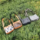 Purse Personalized Monogram PU Leopard Straps Crossbody Bag Purse