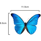 Transparent Sticker Removable Reusable Butterfly Plastic Transparent Pvc Window Static Sticker